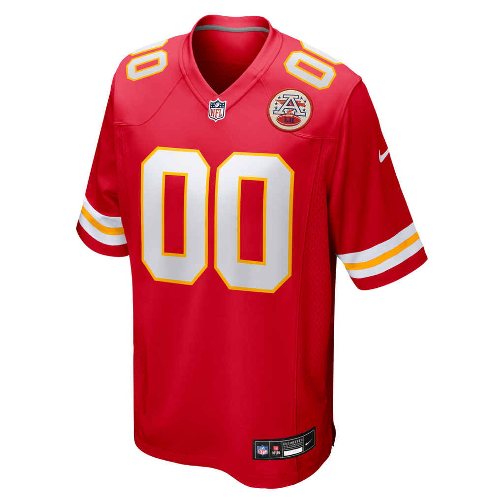 Kansas City Chiefs Justin Fields Nike Red Game Jersey
