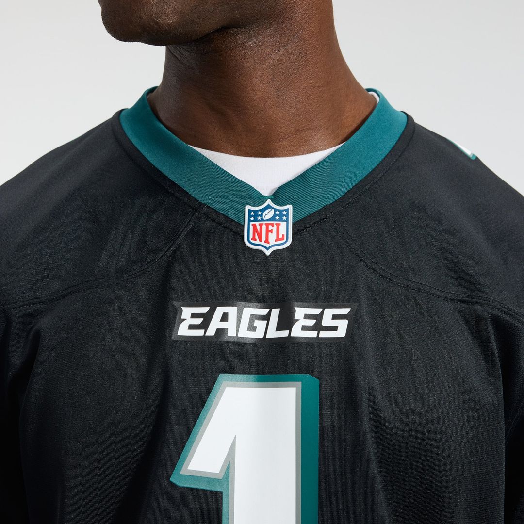 Philadelphia Eagles Jalen Hurts Nike Midnight Green Team Game Jersey