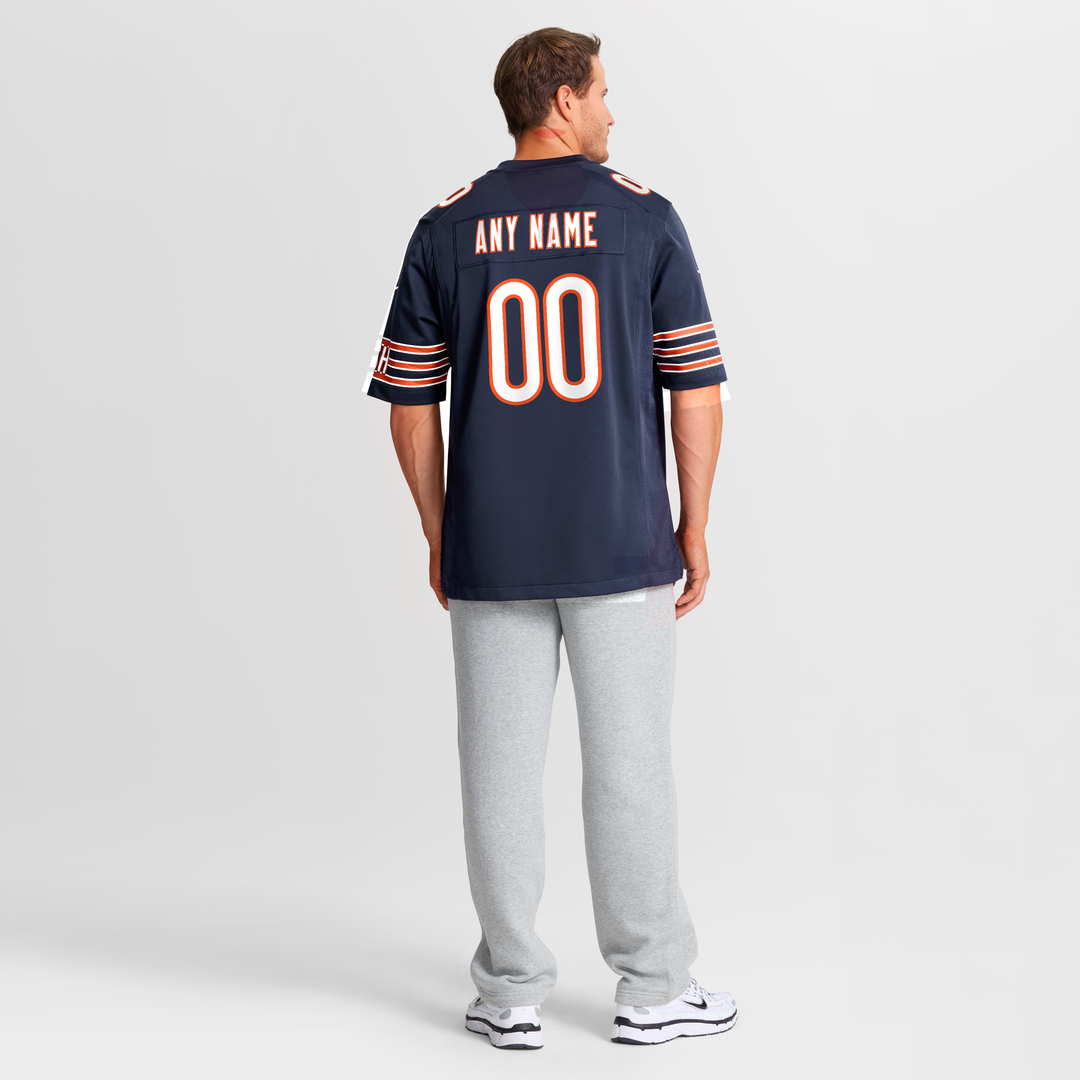 Chicago Bears Nike White Custom Game Jersey