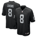 Las Vegas Raiders Kirk Cousins Nike Black Team Game Jersey
