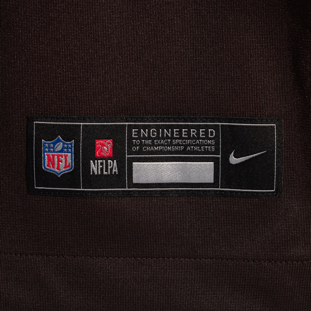 Cleveland Browns Zion Johnson Nike Brown Team Game Jersey