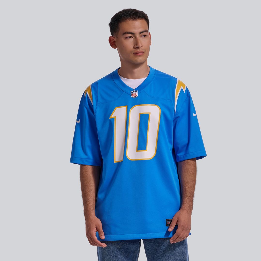 Los Angeles Chargers Justin Herbert Nike Navy Alternate Super Chargers Game Player Jersey