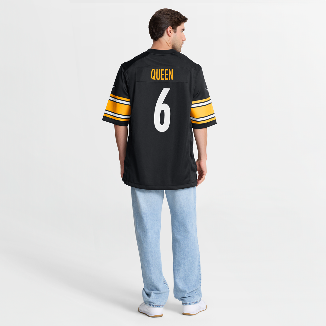 Pittsburgh Steelers Patrick Queen Nike Gold Alternate 1933 Throwback Game Jersey