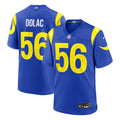 Los Angeles Rams Shaun Dolac Nike Royal Team Game Jersey
