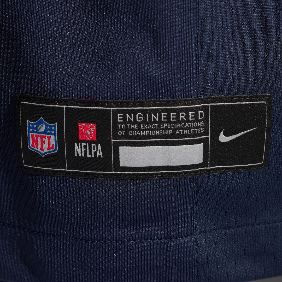 Chicago Bears Jedrick Wills Jr. Nike Navy Team Game Jersey