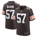 Cleveland Browns Isaiah McGuire Nike Brown Team Game Jersey