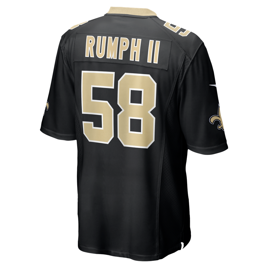New Orleans Saints Chris Rumph II Nike Black Team Game Jersey