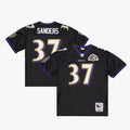 Baltimore Ravens Deion Sanders Mitchell & Ness Black 2005 Authentic Throwback Jersey