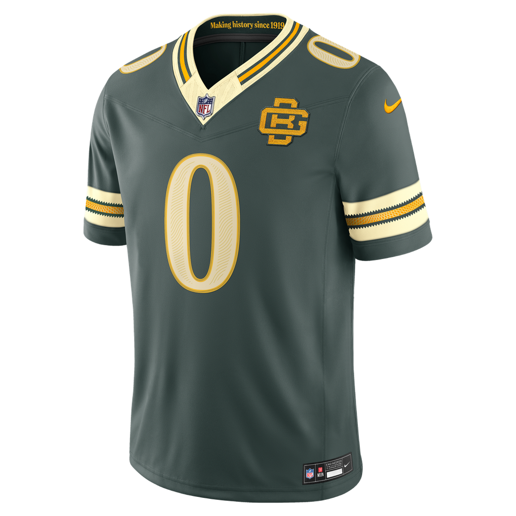Green Bay Packers Matthew Golden Nike Green 2026 Rivalries Collection Stitched Limited Jersey