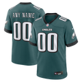 Philadelphia Eagles Nike Midnight Green Team Custom Game Jersey