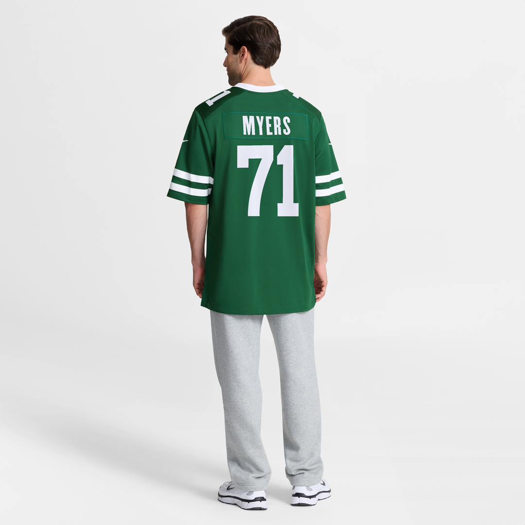 New York Jets Josh Myers Nike Legacy Green Team Game Jersey