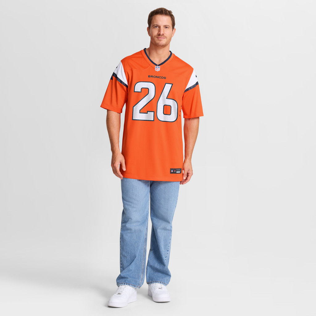Denver Broncos Devon Key Nike Orange Team Game Jersey