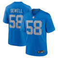 Detroit Lions Penei Sewell Nike Blue Alternate Game Jersey
