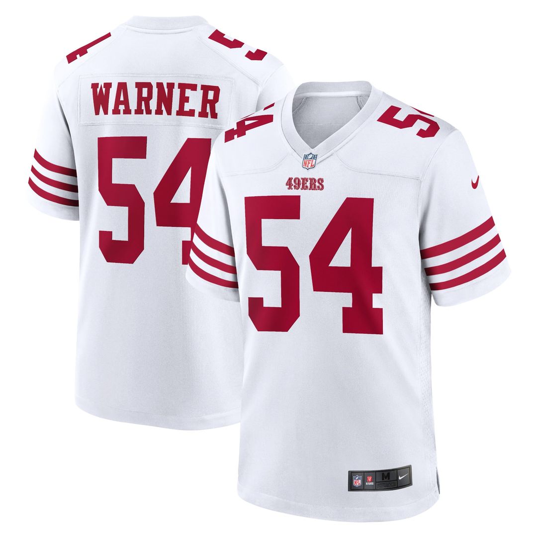 San Francisco 49ers Fred Warner Nike Scarlet Player Game Jersey
