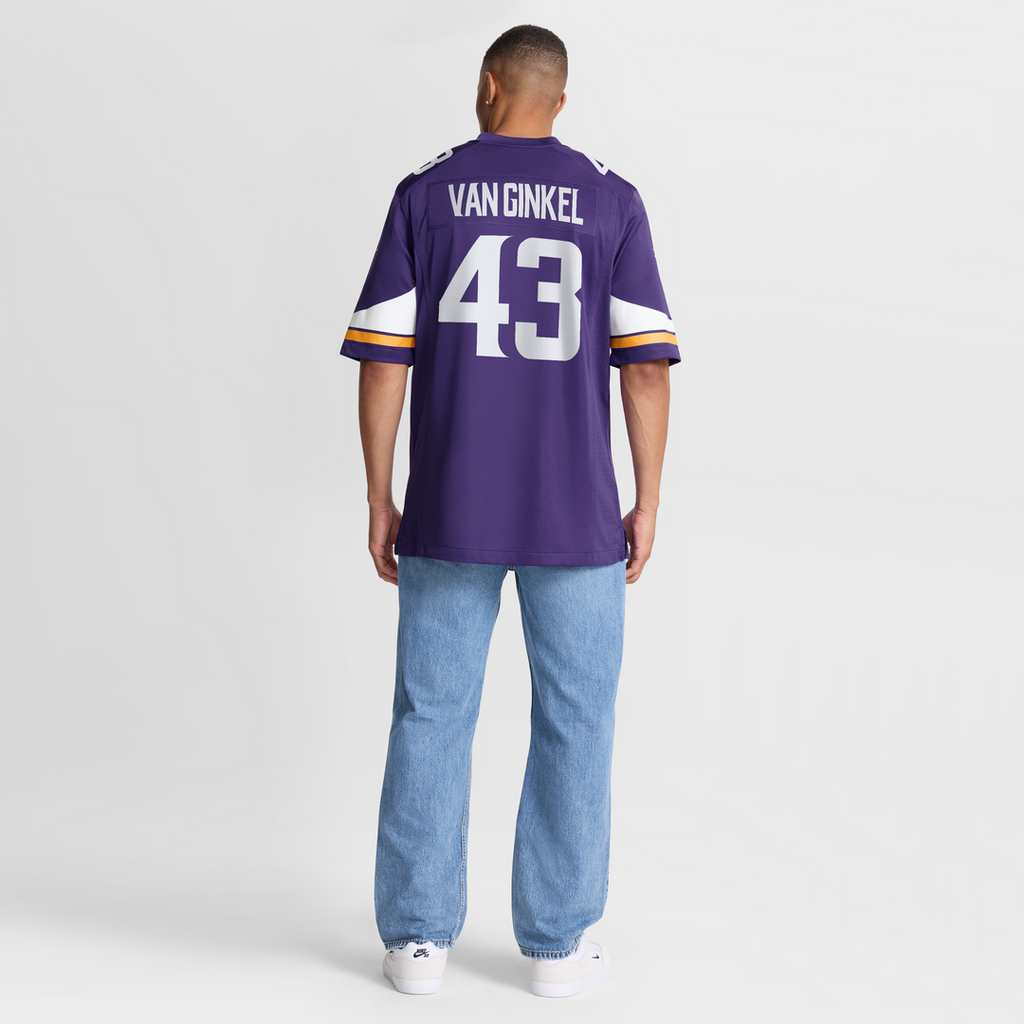 Minnesota Vikings Andrew Van Ginkel Nike White Alternate Game Jersey