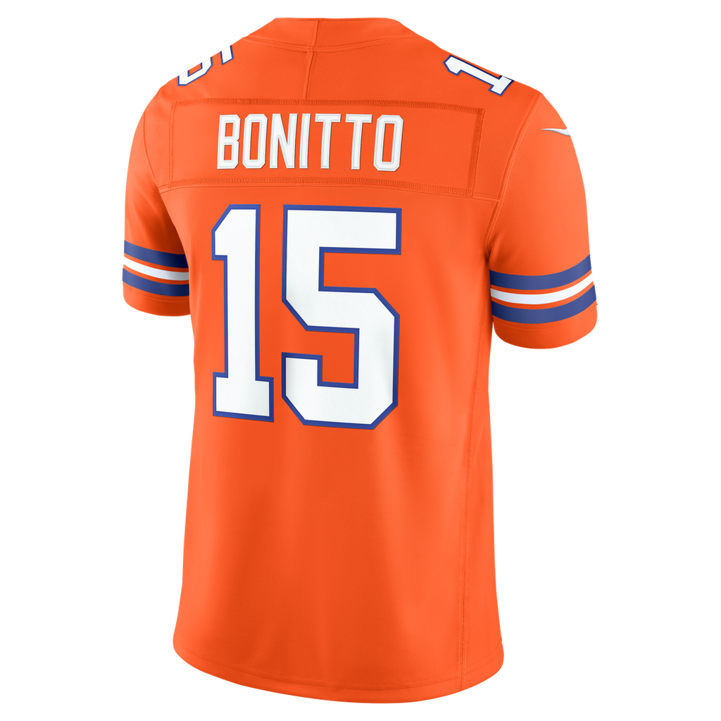 Denver Broncos Nik Bonitto Nike Orange Alternate Mile High Collection 1977 Throwback Vapor F.U.S.E. Stitched Limited Jersey