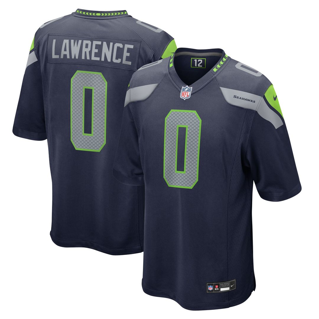 Seattle Seahawks DeMarcus Lawrence Nike College Navy Team Game Jersey