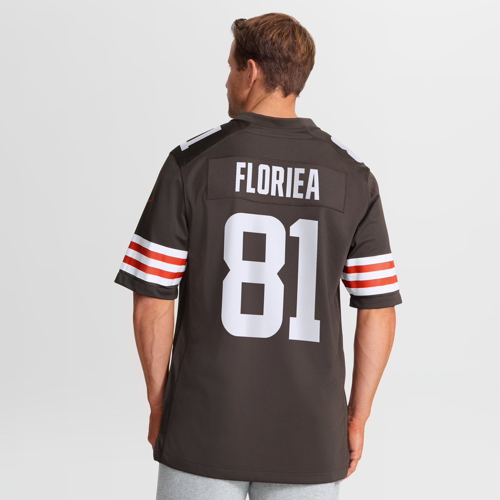 Cleveland Browns Luke Floriea Nike Brown Team Game Jersey