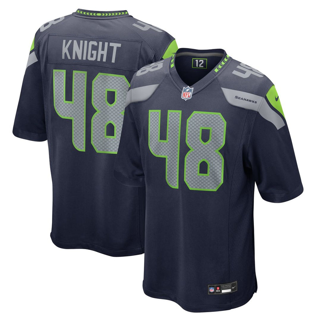 Seattle Seahawks Tyrice Knight Nike College Navy Game Jersey