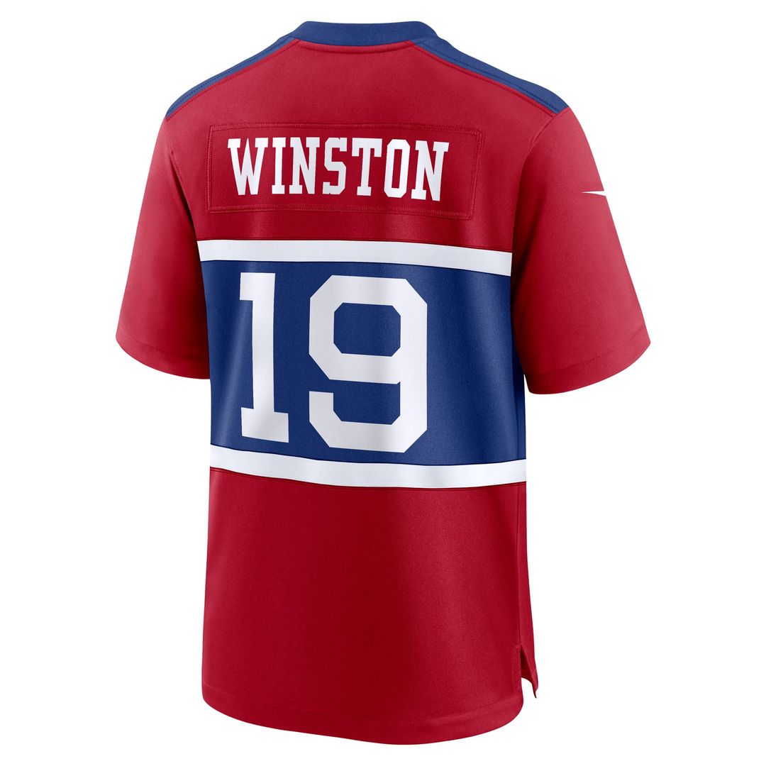 New York Giants Jameis Winston Nike Century Red Alternate Game Jersey