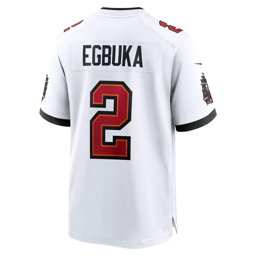 Tampa Bay Buccaneers Emeka Egbuka Nike Pewter Alternate Game Player Jersey