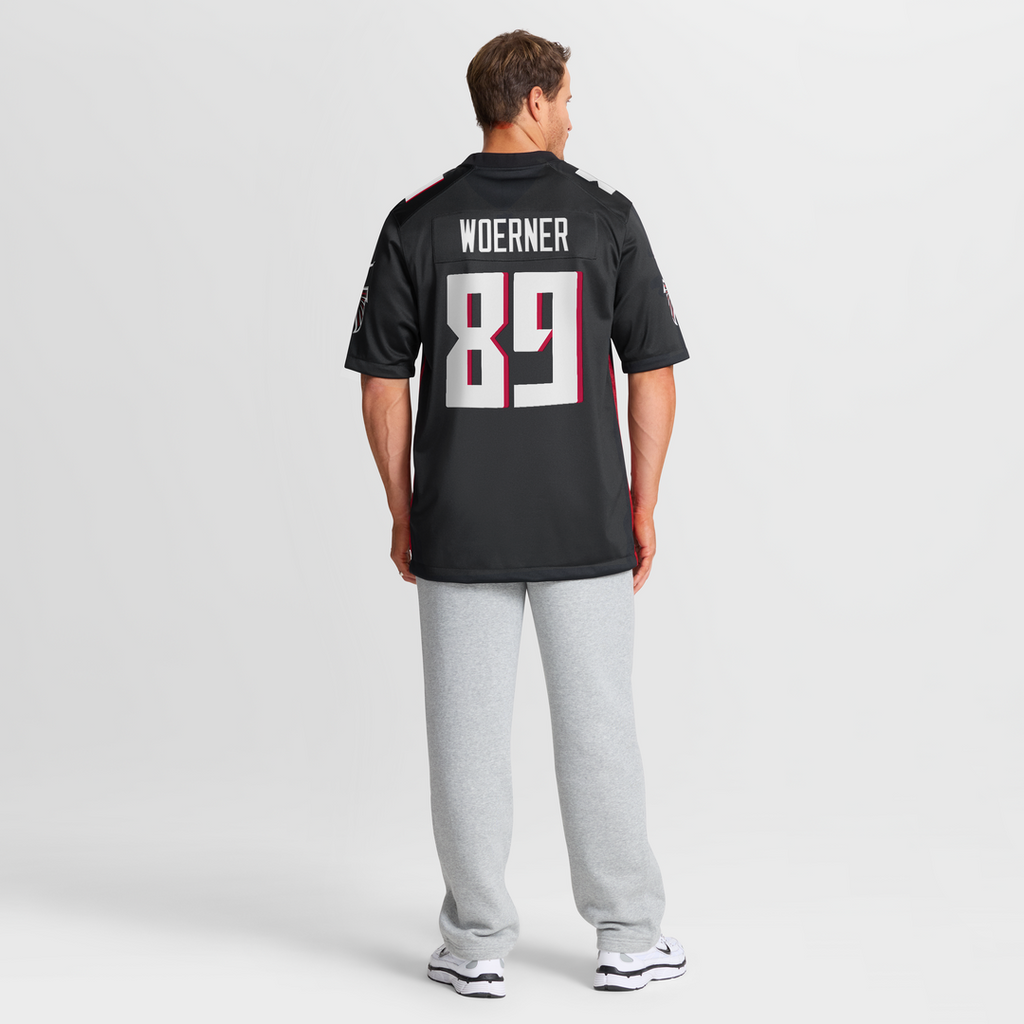 Atlanta Falcons Charlie Woerner Nike Black Game Jersey