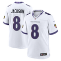 Baltimore Ravens Lamar Jackson Nike White Game Jersey