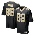 New Orleans Saints Shaquan Davis Nike Black Game Jersey