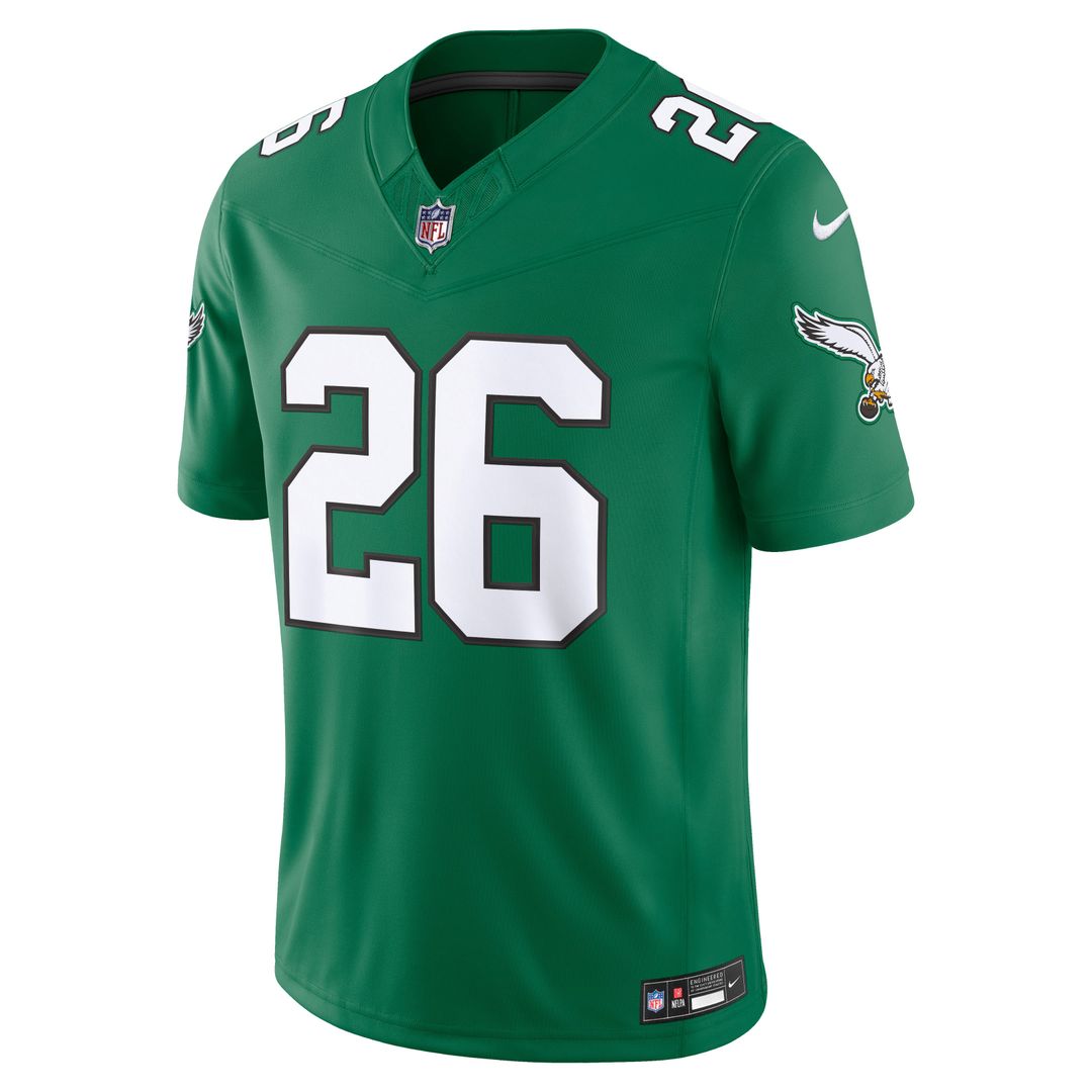 Philadelphia Eagles Saquon Barkley Nike Black Alternate Vapor F.U.S.E. Stitched Limited Jersey