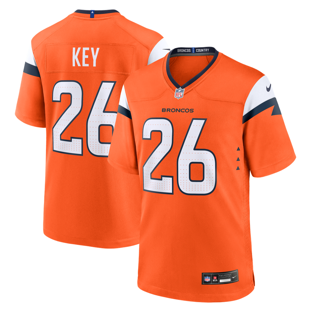 Denver Broncos Devon Key Nike Orange Team Game Jersey