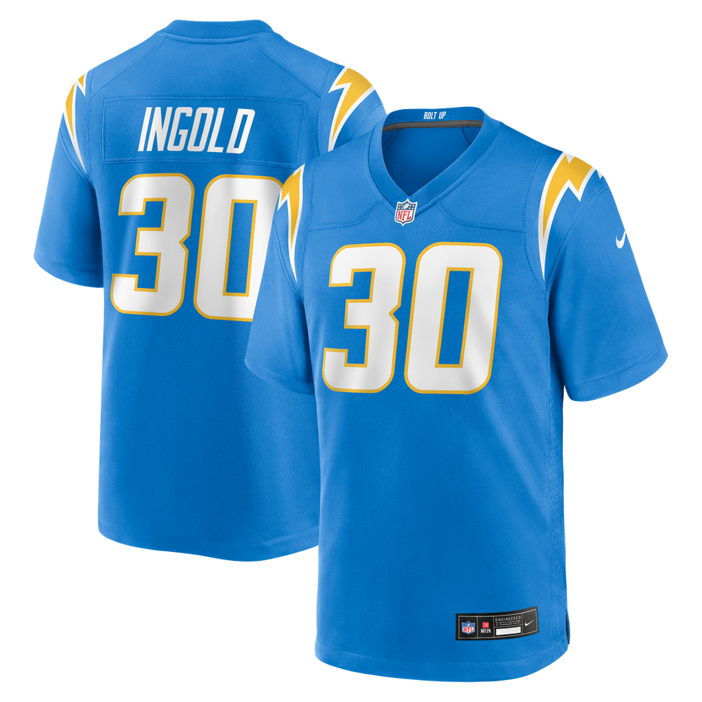 Los Angeles Chargers Alec Ingold Nike Powder Blue Team Game Jersey