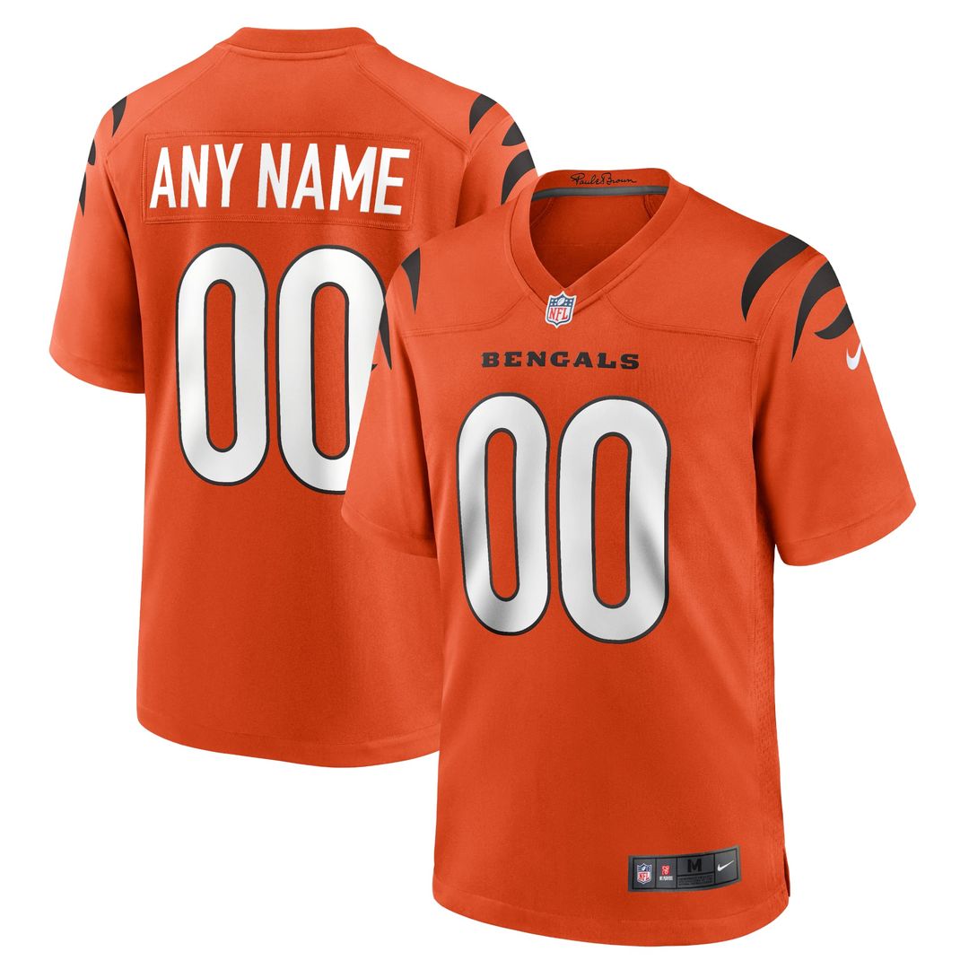 Cincinnati Bengals Nike White Game Custom Jersey