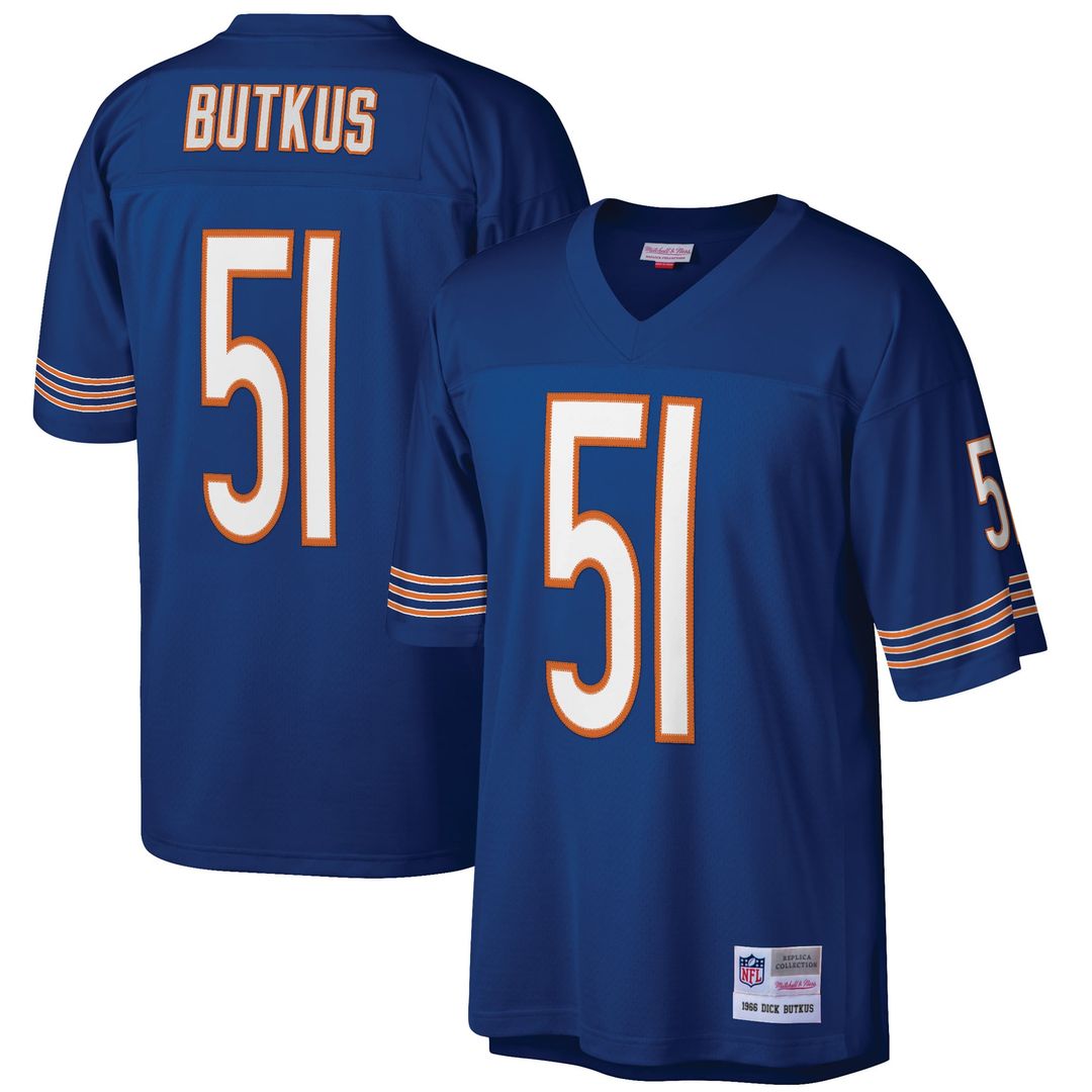 Chicago Bears Dick Butkus Mitchell & Ness Navy Retired Player Legacy Replica Jersey