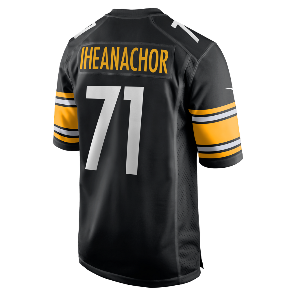 Pittsburgh Steelers Max Iheanachor Nike Black Team Game Jersey