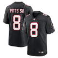 Atlanta Falcons Kyle Pitts Sr. Nike Black Alternate Game Jersey