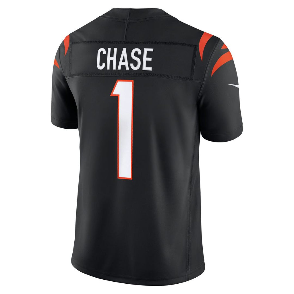 Cincinnati Bengals Ja'Marr Chase Nike Orange Alternate Vapor F.U.S.E. Stitched Limited Jersey