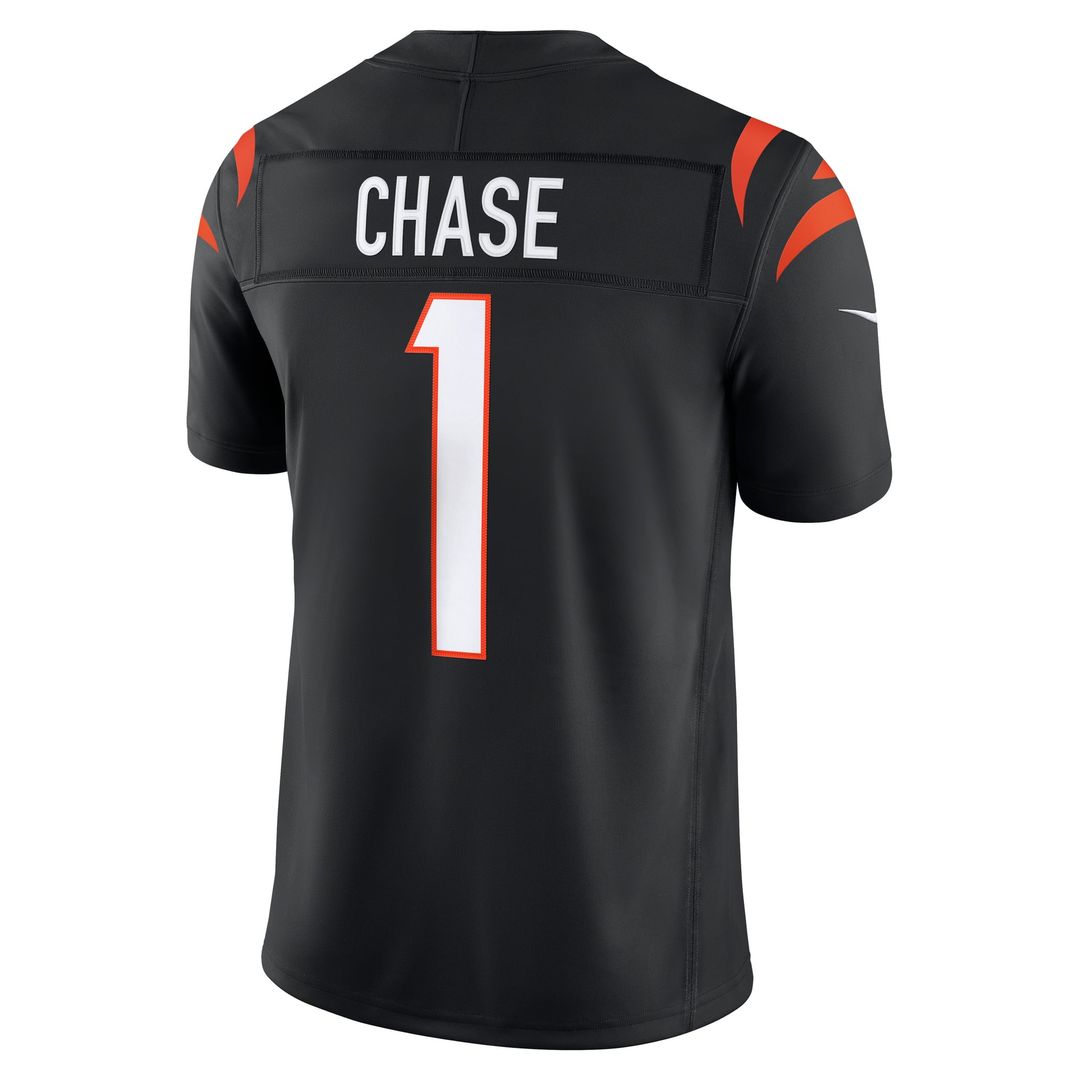 Cincinnati Bengals Ja'Marr Chase Nike Orange Alternate Vapor F.U.S.E. Stitched Limited Jersey