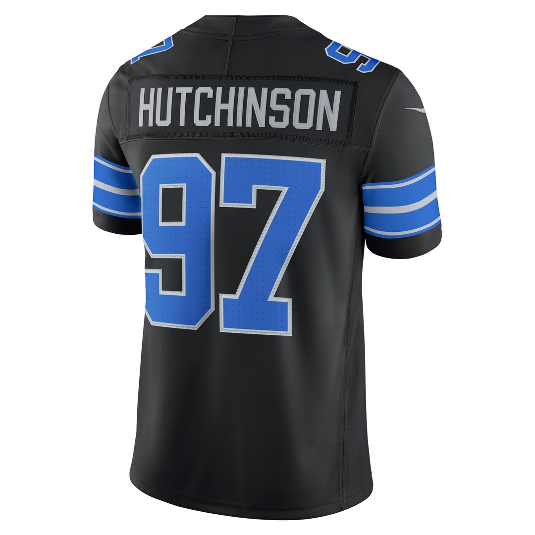 Detroit Lions Aidan Hutchinson Nike White Vapor F.U.S.E. Stitched Limited Jersey