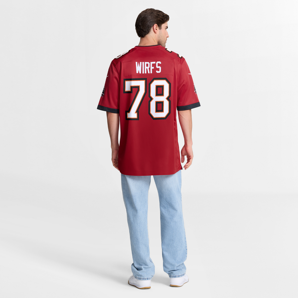 Tampa Bay Buccaneers Tristan Wirfs Nike Red Player Game Jersey