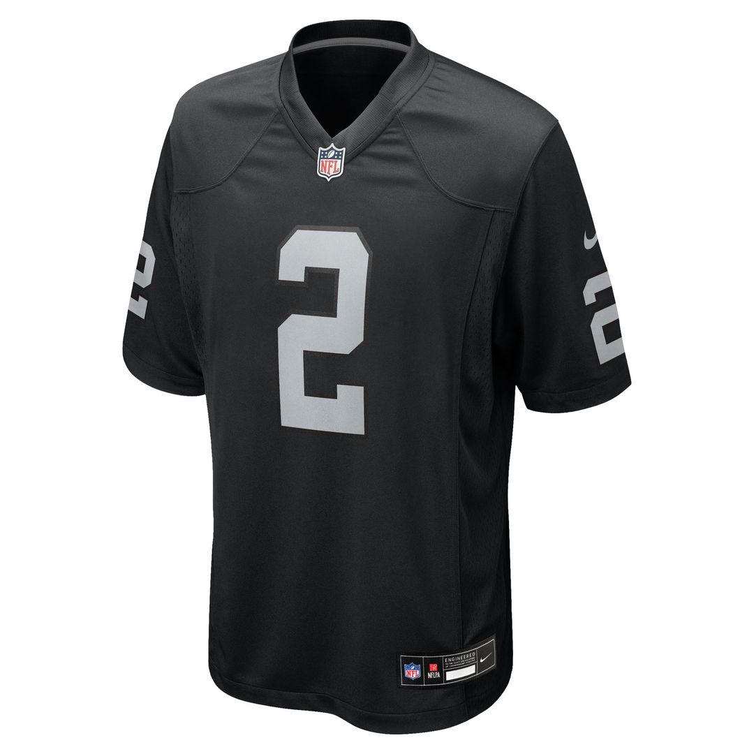 Las Vegas Raiders Ashton Jeanty Nike Black Team Game Jersey