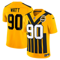 Pittsburgh Steelers T.J. Watt Nike Gold Alternate Vapor F.U.S.E. Stitched Limited Jersey
