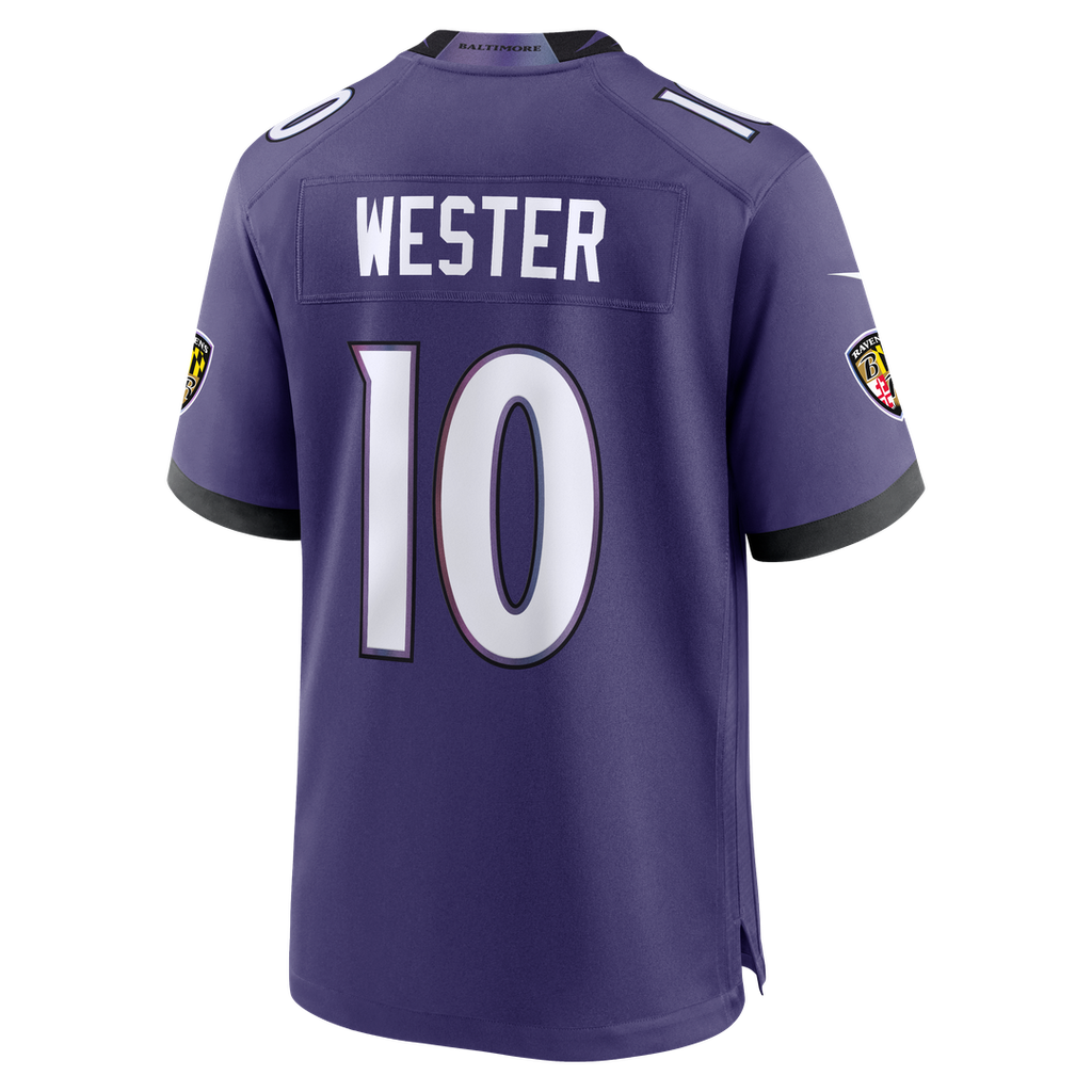 Baltimore Ravens LaJohntay Wester Nike Purple Team Game Jersey