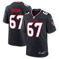 Houston Texans Evan Brown Nike Navy Team Game Jersey
