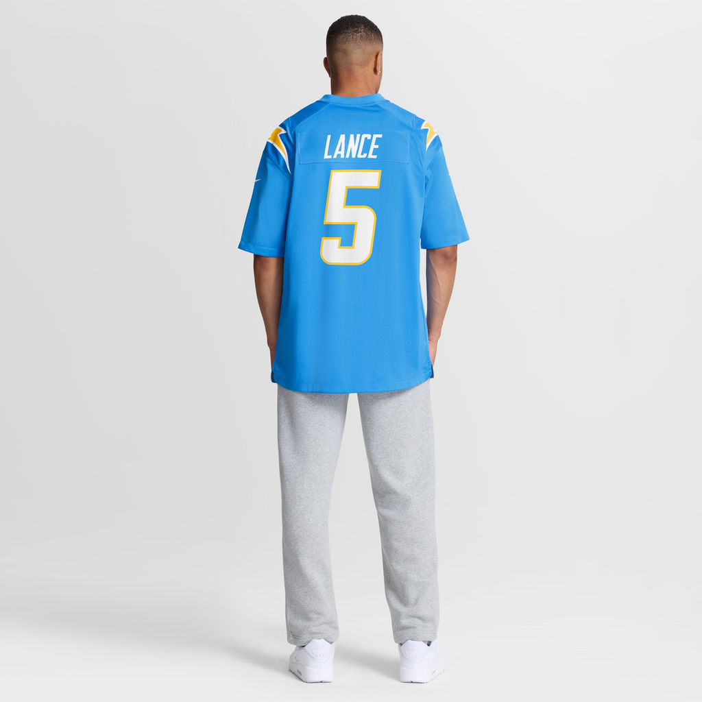 Los Angeles Chargers Trey Lance Nike Powder Blue Team Game Jersey