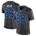 Indianapolis Colts Jonathan Taylor Nike Anthracite 2026 Rivalries Collection Stitched Limited Jersey