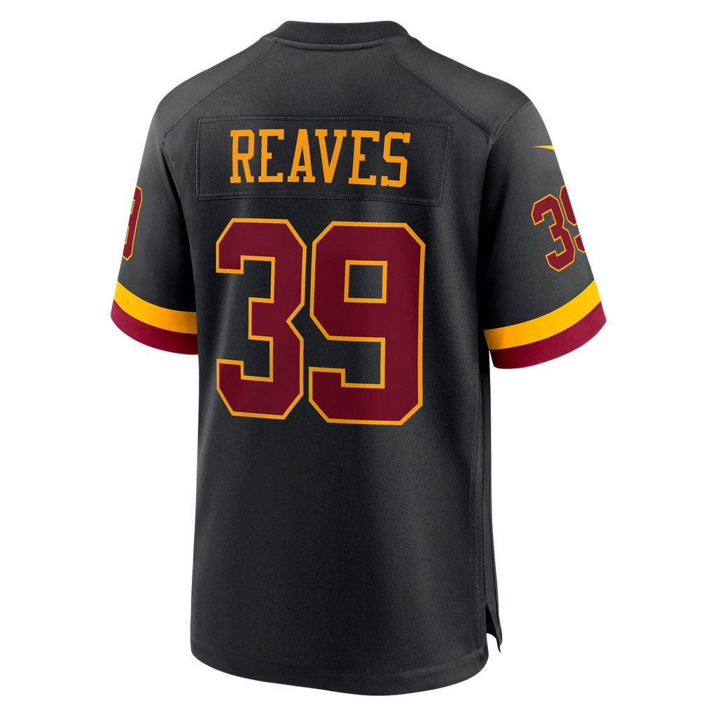 Washington Commanders Jeremy Reaves Nike Black Hail Raiser Alternate Game Jersey