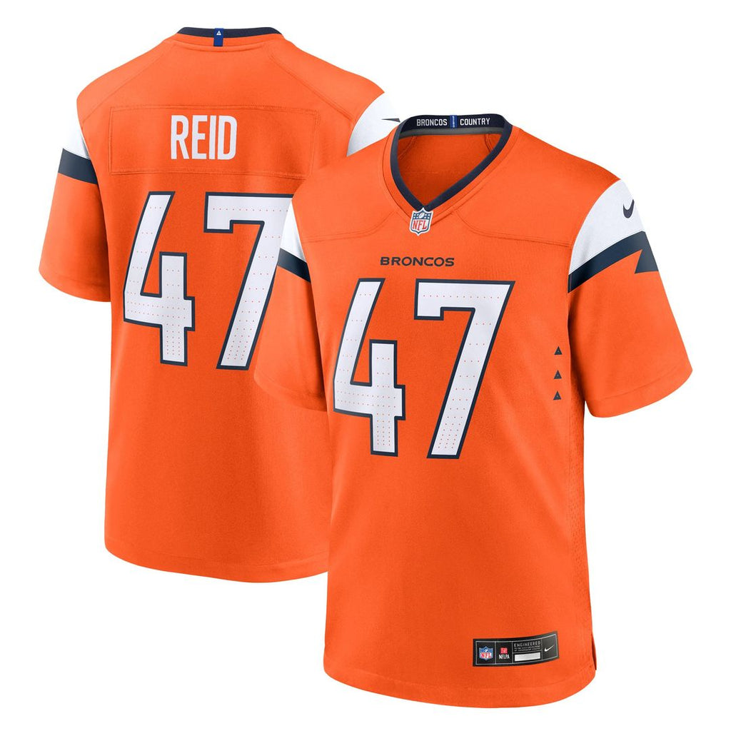 Denver Broncos Karene Reid Nike Orange Team Game Jersey