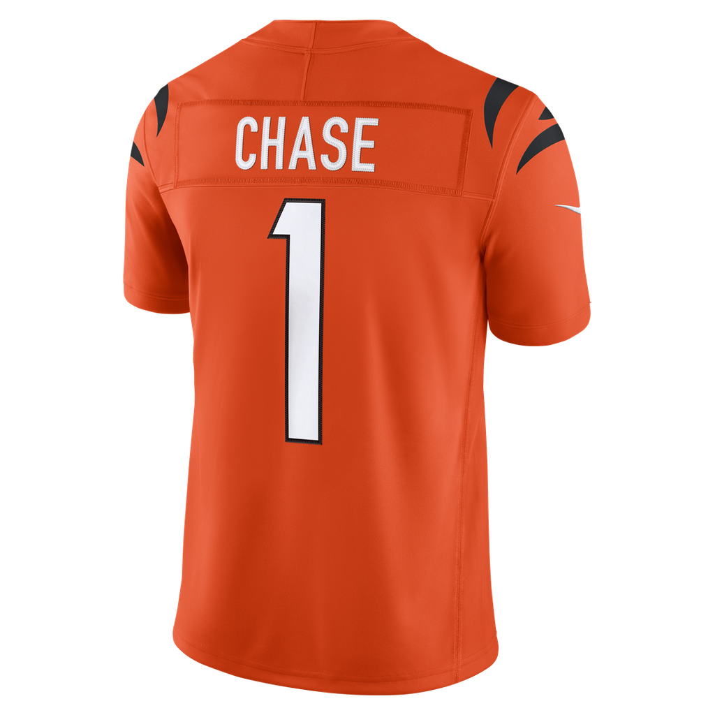 Cincinnati Bengals Ja'Marr Chase Nike Orange Alternate Vapor F.U.S.E. Stitched Limited Jersey