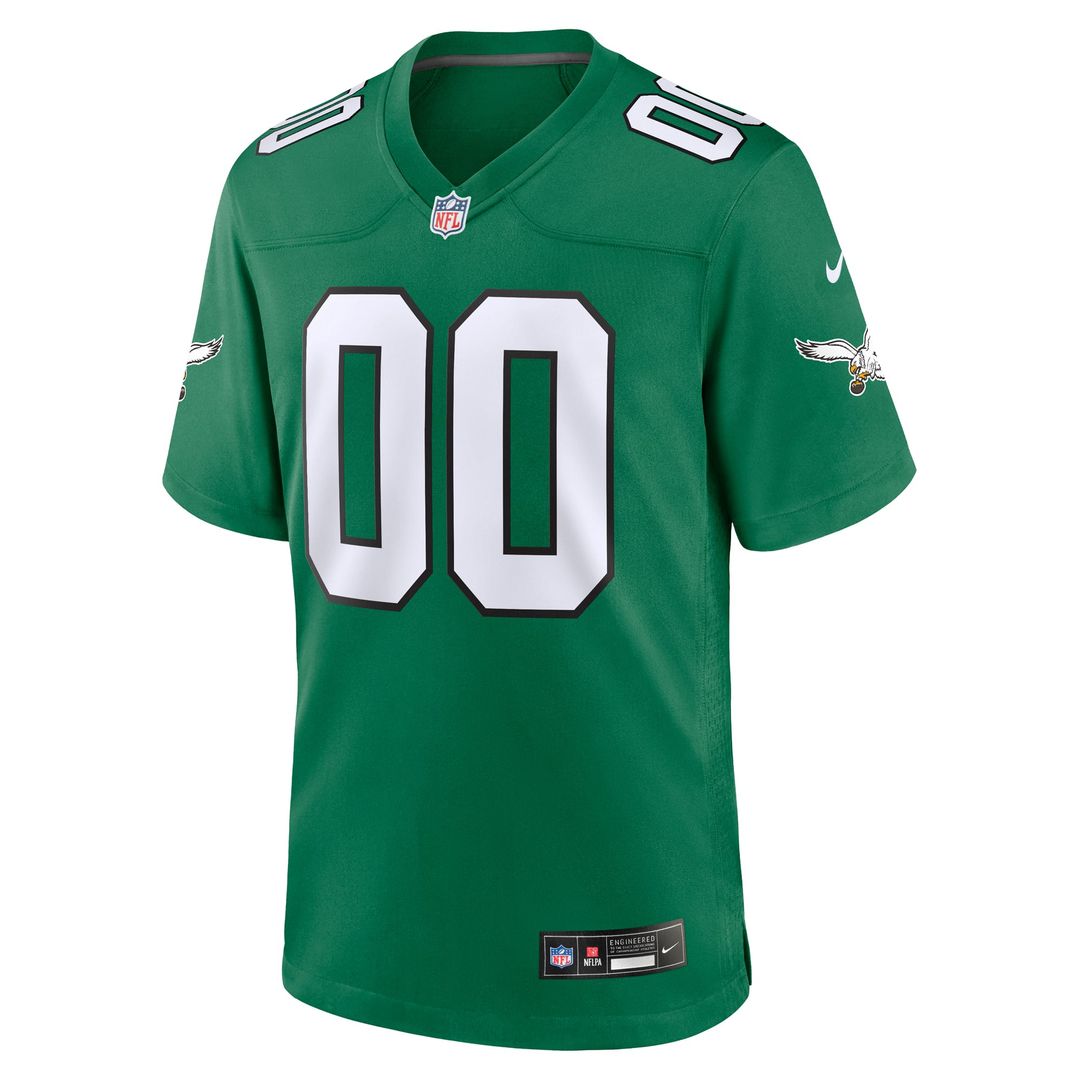 Philadelphia Eagles Nike Black Alternate Custom Game Jersey