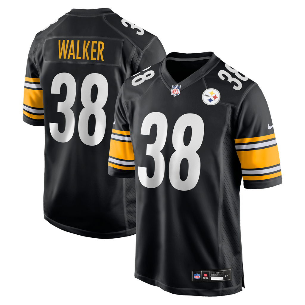 Pittsburgh Steelers Mykal Walker Nike Black Team Game Jersey